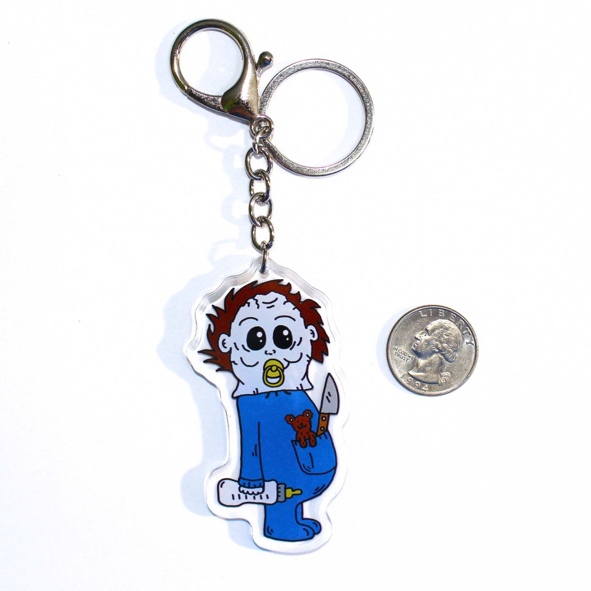 Baby Michael Myers Keychain by SpookyKillerBabies.com