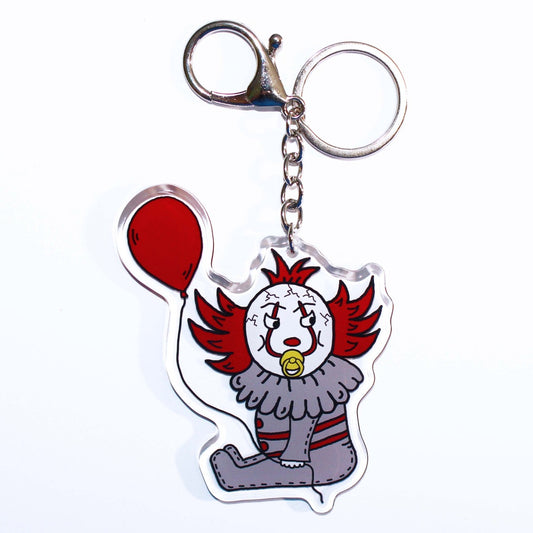 Baby Pennywise The Clown Keychain by SpookyKillerBabies.com